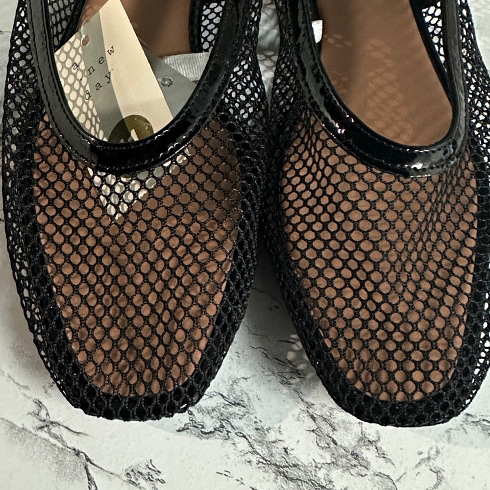 a new day Women’s Black Issa Mesh Mary Jane Flats with Memory Foam Size 11 - Picture 5 of 8